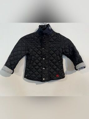 ✨BURBERRY Black Quilted Puffer Boys’ Jacket Size 4Y✨EUC❣️